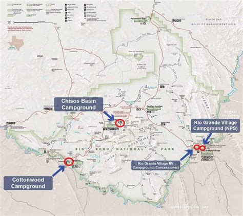 Challenges of Implementing MAP Map Big Bend National Park